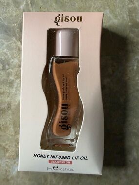 💋3-$36💋 Gisou Honey Infused Lip Oil - Glazed Plum (8 ml)